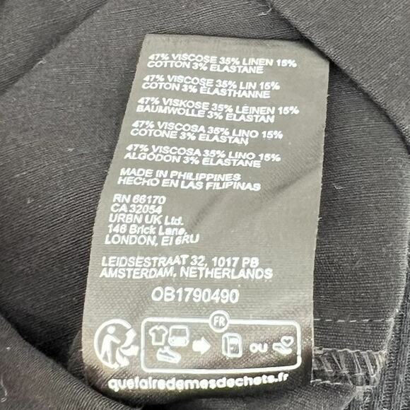 Anthropologie Maeve The Colette Linen Blend Maxi Skirt Black Size Medium - Picture 12 of 12